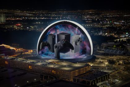 Xbox advertising on the Sphere in Las Vegas