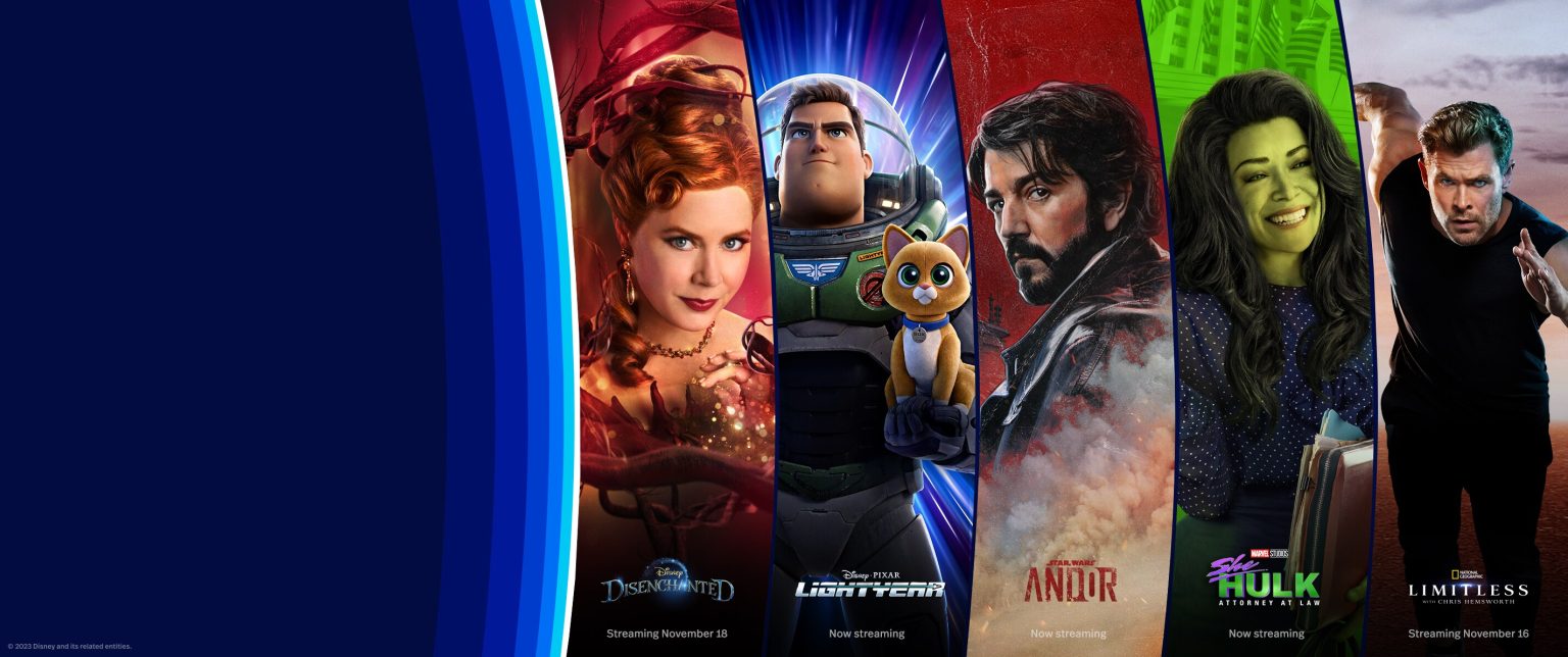 The many shows and movies available on Disney+