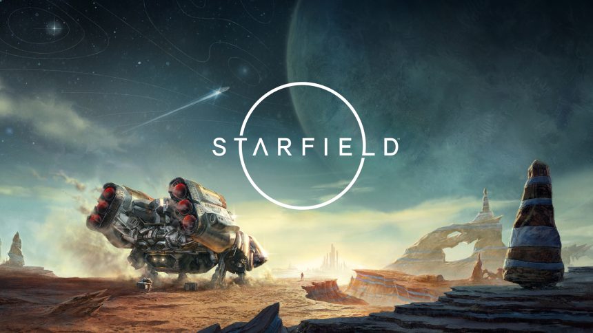 Starfield promotional art including logo