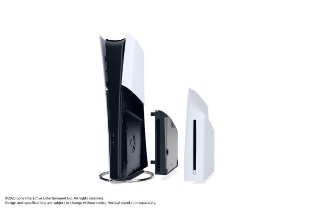 The redesigned digital only PS5 with optional disc drive