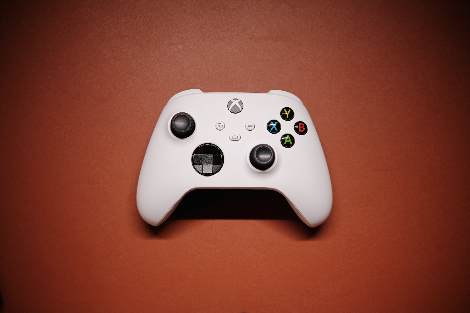 xbox controller on red background