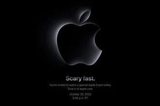 Scary fast Apple Event invitation