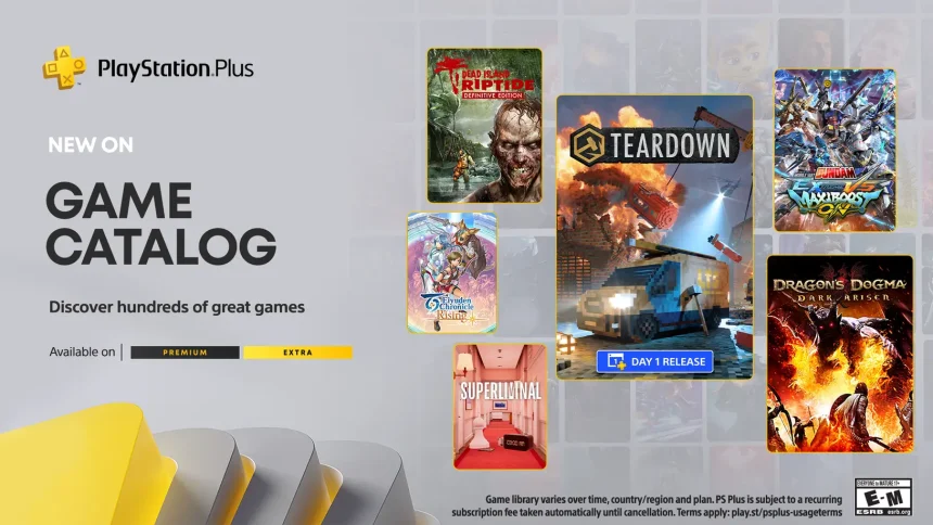 The PlayStation Plus Game Catalog advert for November 2023