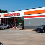 An exterior shot of an AutoZone