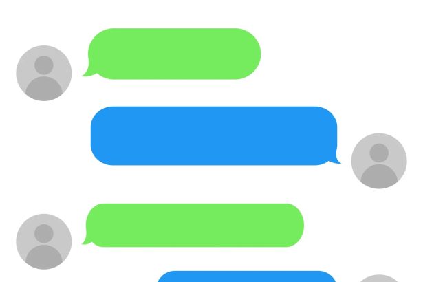 Green and blue chat bubbles