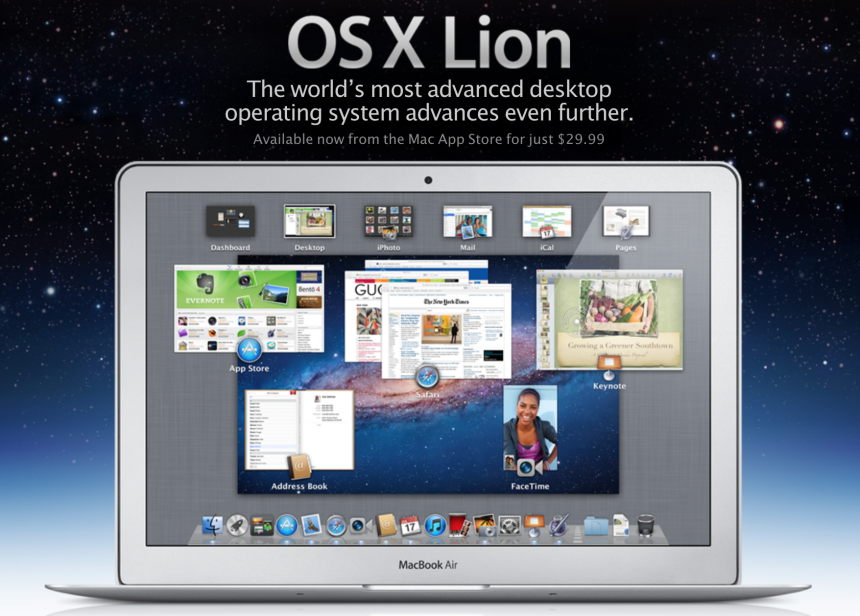 Mac OS X Lion advert