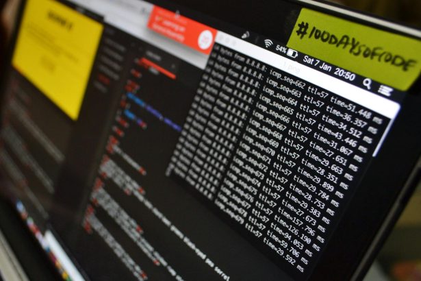 turned on flat screen monitor made to look like a ransomware attack