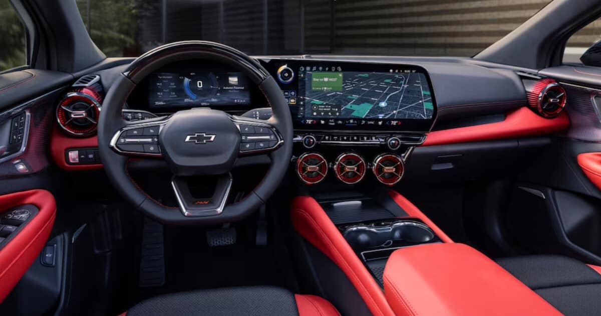 GM Chevy Blazer EV interior