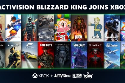 Promotional poster celebrating the acquisition of Activision Blizzard King by Microsoft