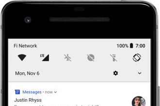 Push notification drawer