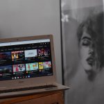 youtube website on laptop screen