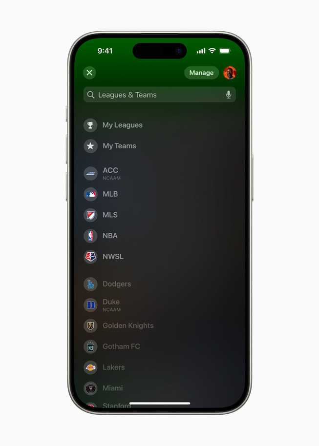 Apple Sports app