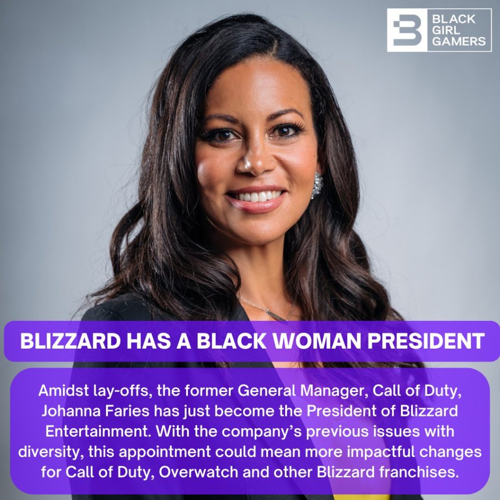 Blizzard president Johanna Faries