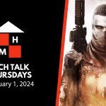 A split thumbnail featuring the Tech Talk Thursdays logo and date (February 1, 2024) on the left and the key art for Spec Ops: The Line on the right.